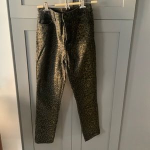 Leopard Print, high waist skinny jeans